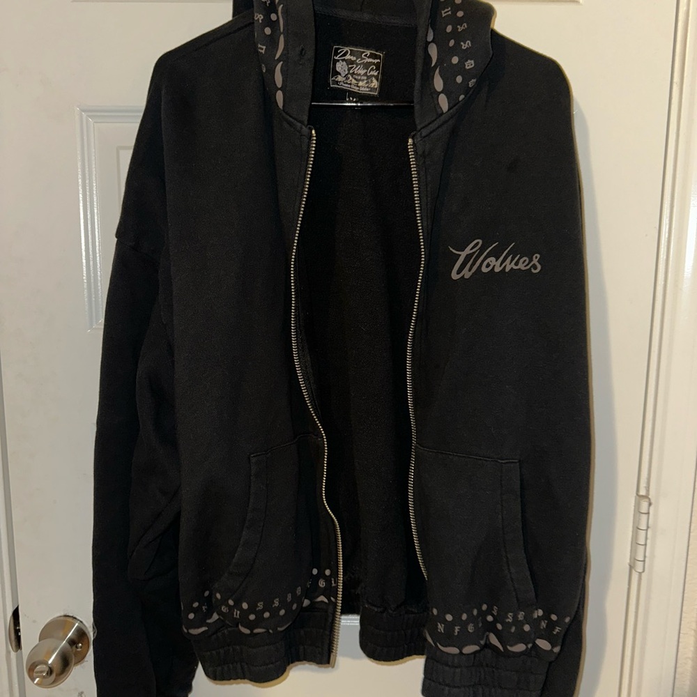 Black Wolves Hoodie Jacket